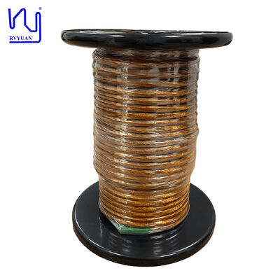 Flat taped litz wire 0.071x6500 PI Insulation Litz Wire For Transformer