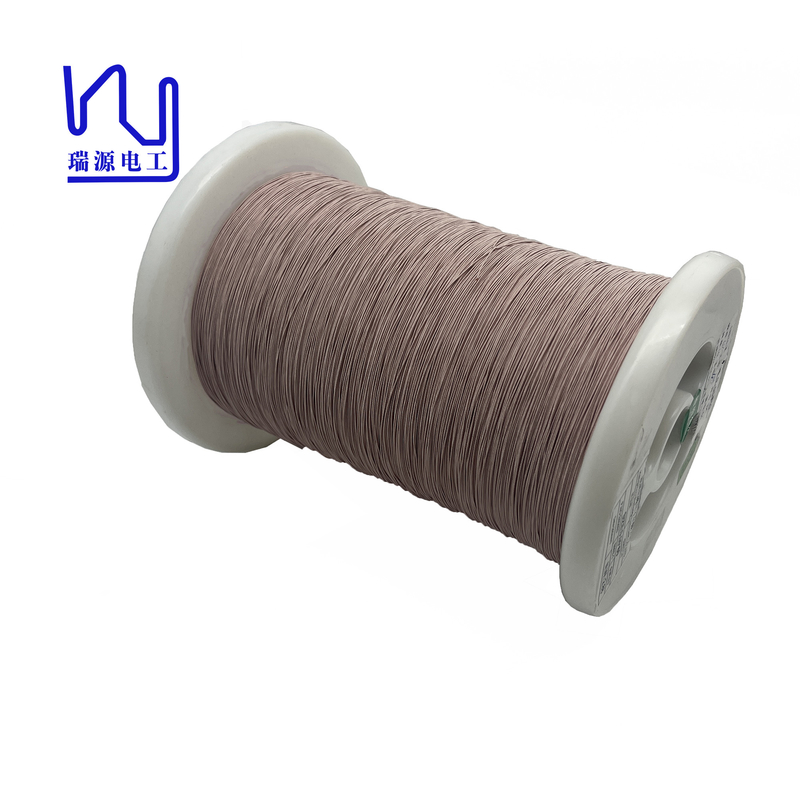 Efficiency copper litz wire 60 Strands Nylon/Polyester/Real Silk Jacket 0.05mm Single Wire