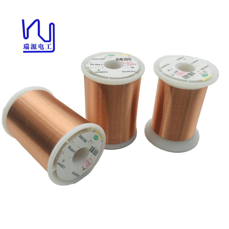 2UEW 155 0.02mm Super Thin Magnetic Copper Wire Enameled Wire For Winding
