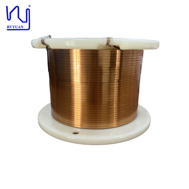 0.3x3.0mm UEW180 Rectangular Flat Enameled Copper Wire Winding Coils