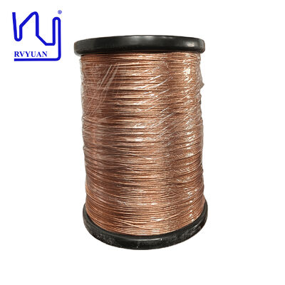 좌초된 리츠 전선 0.1mm *180 가닥은 변압기를 위한 구리선을 에나멜 처리했습니다