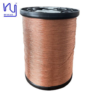 1UEW-H 0.1mm AWG38 최대 온도 180°C의 트랜스포머 와일링용 60-스트랜드 에나멜 라이트스 와이어