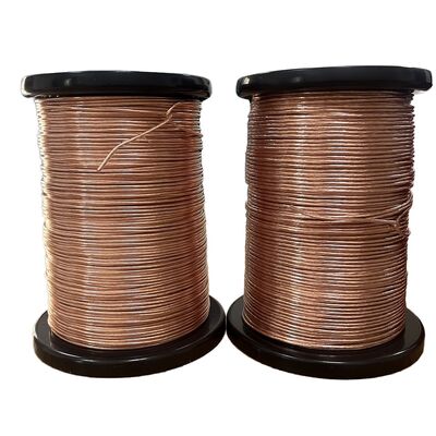 원형 130C 클래스 에나멜 된 구리 마이러 PET 필름 테이프 라이트스 와이어 0.10mm * 127 스트랜드